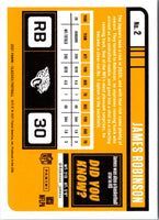 2021 Panini Classics James Robinson #2