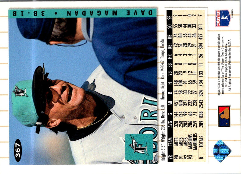 1994 Collector's Choice Silver Dave Magadan