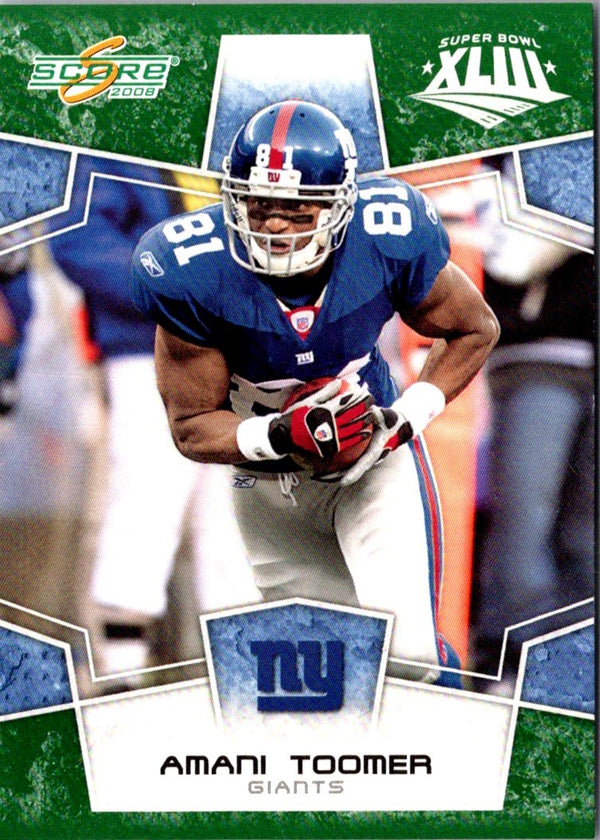 2008 Score Super Bowl XLIII Amani Toomer #209