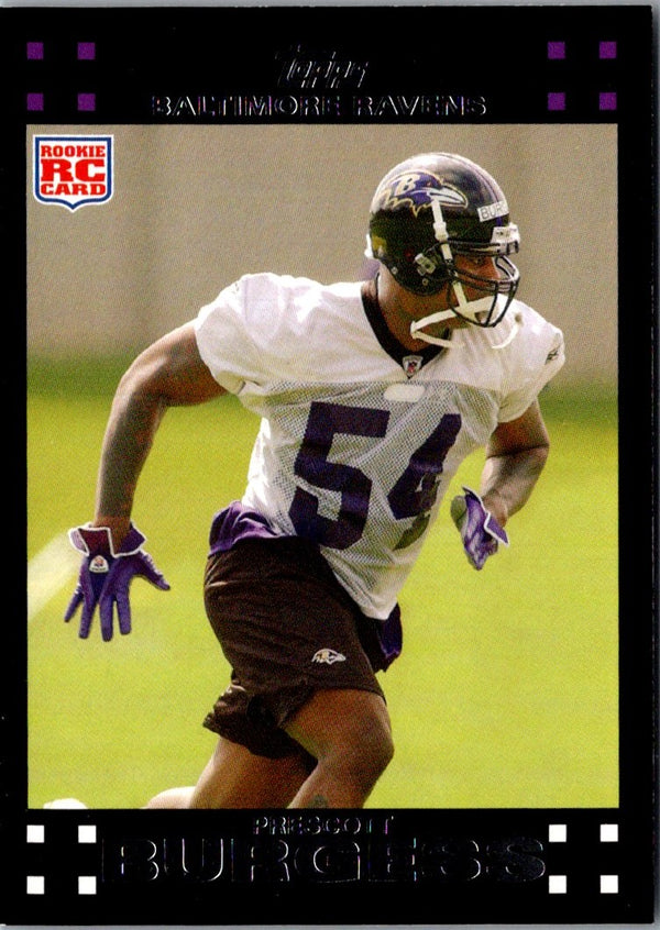 2007 Topps Prescott Burgess #372 Rookie