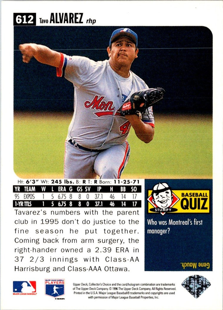 1996 Collector's Choice Silver Signature Tavo Alvarez