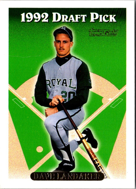 1993 Topps Gold Dave Landaker #743 Rookie