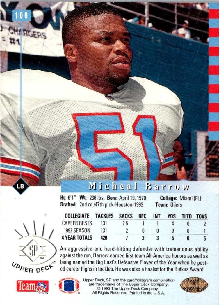 1993 SP Micheal Barrow