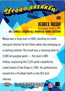 2003 Topps Chrome Record Breakers Derrick Mason