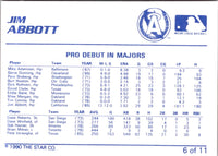 1990 Star Jim Abbott Jim Abbott #6