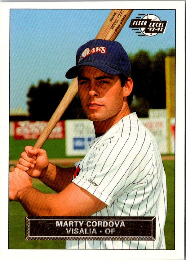 1992 Fleer Excel Marty Cordova #198