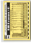 1990 Topps Tiffany Bill Krueger