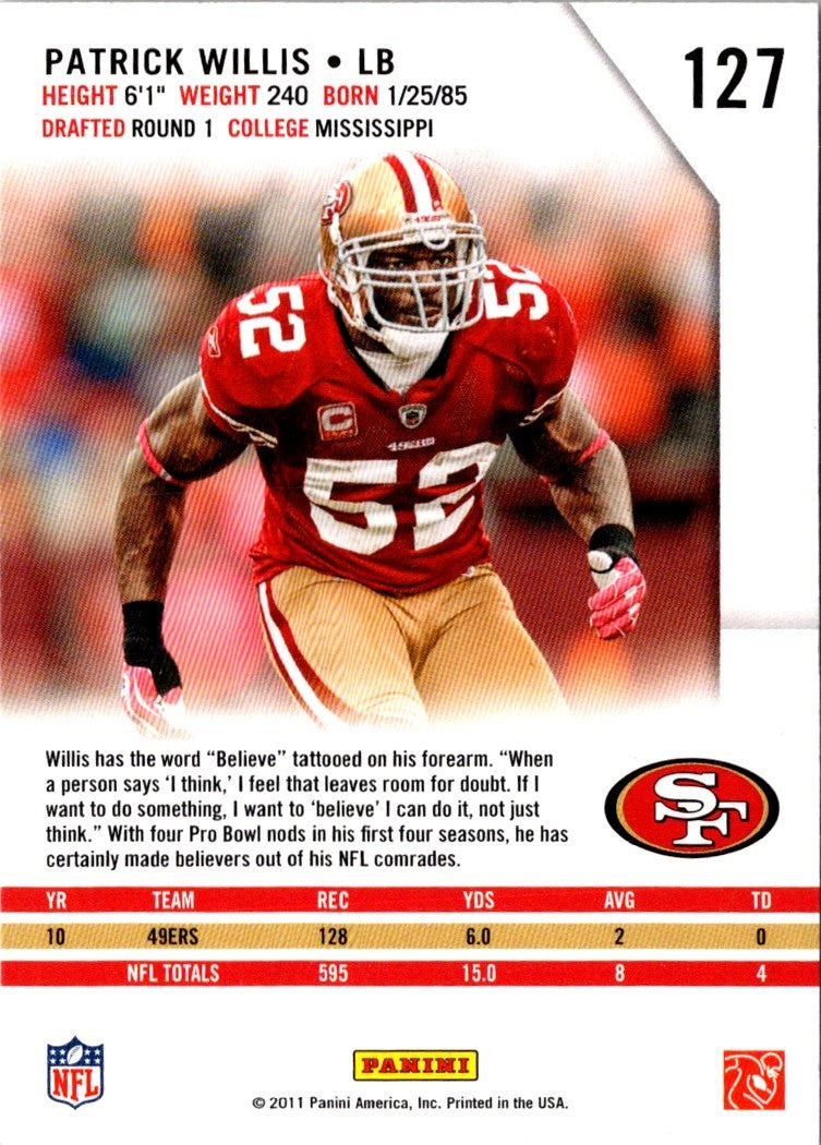 2011 Panini Certified Patrick Willis