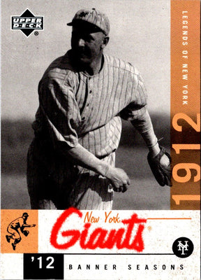 2001 Upper Deck Legends of New York Christy Mathewson #54
