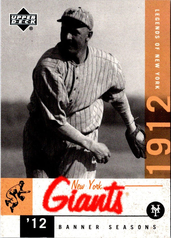 2001 Upper Deck Legends of New York Christy Mathewson #54