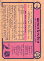 1982 O-Pee-Chee Aaron Broten #136 Rookie