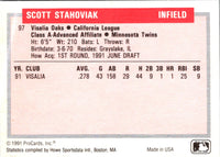 1991 ProCards Tomorrow's Heroes Scott Stahoviak #97