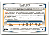2014 Bowman Chrome Prospects Miller Diaz #BCP97