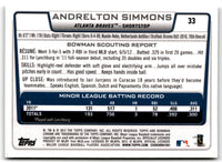 2012 Bowman Draft Picks & Prospects Chrome Andrelton Simmons #33