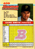 1992 Bowman Zane Smith #409