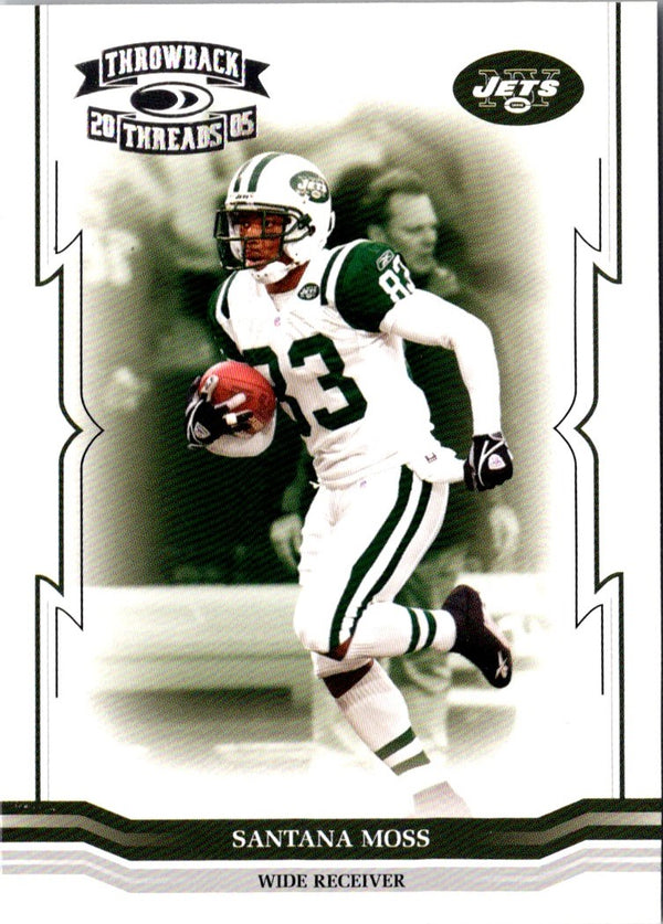 2005 Donruss Throwback Threads Santana Moss #104