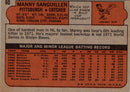 1972 Topps Manny Sanguillen