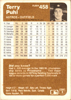 1983 Fleer Terry Puhl #458