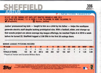 2019 Topps Justus Sheffield #306