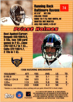 1999 Bowman's Best Priest Holmes #74