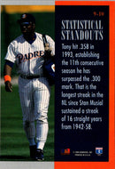 1994 Leaf Statistical Standouts Tony Gwynn