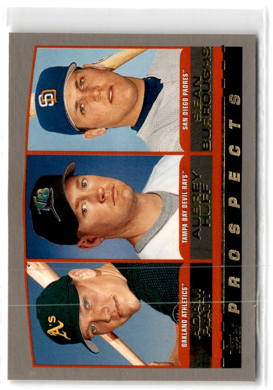 2000 Topps Chrome Adam Piatt/Aubrey Huff/Sean Burroughs #441