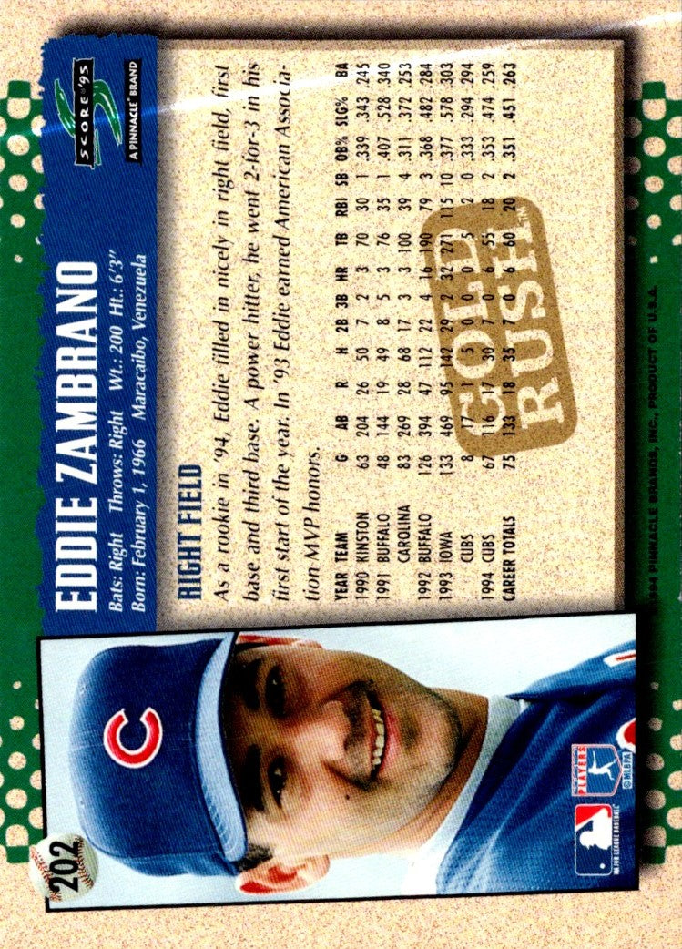 1995 Score Eddie Zambrano