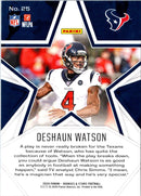 2020 Panini Rookies & Stars Deshaun Watson
