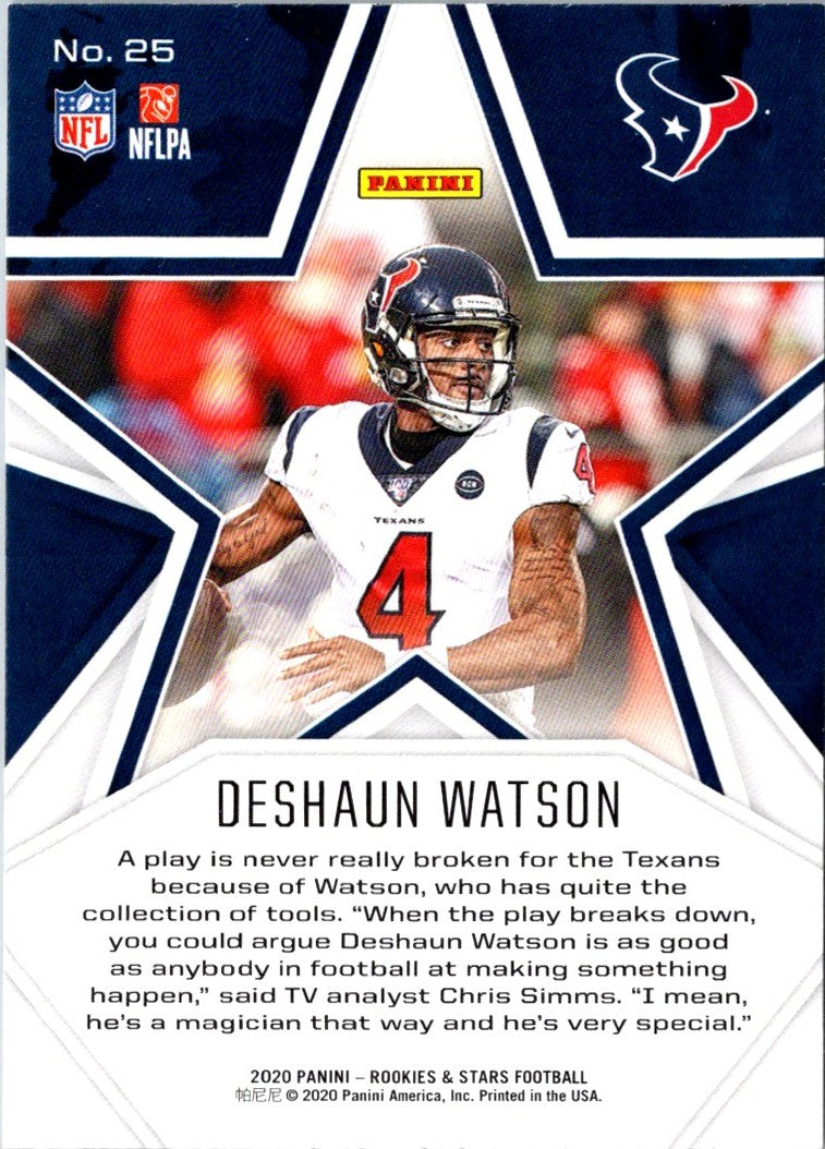 2020 Panini Rookies & Stars Deshaun Watson