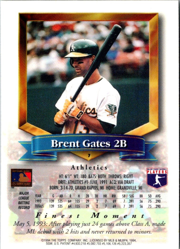 1994 Topps Brent Gates