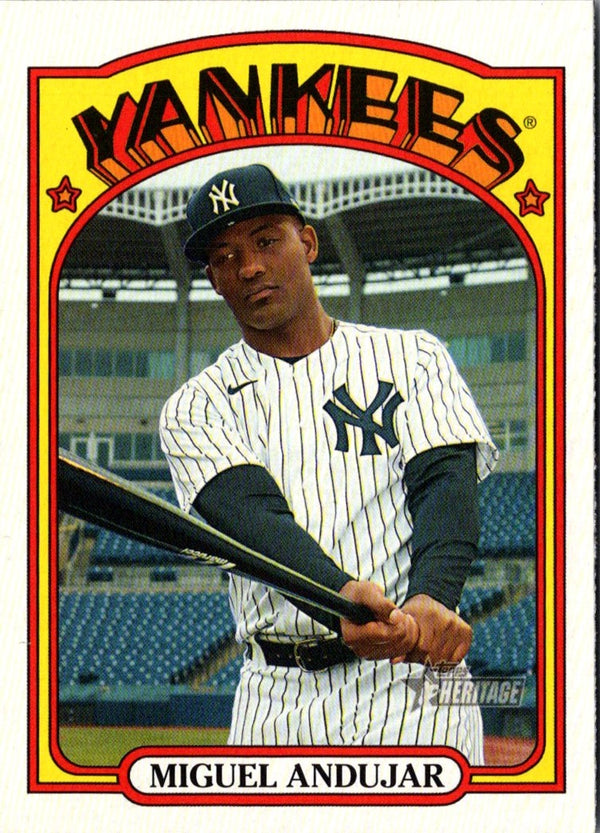 2021 Topps Heritage Miguel Andujar #72