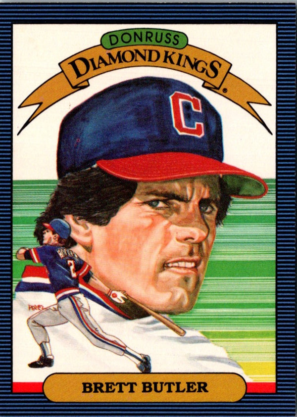1986 Donruss Diamond Kings Brett Butler #12