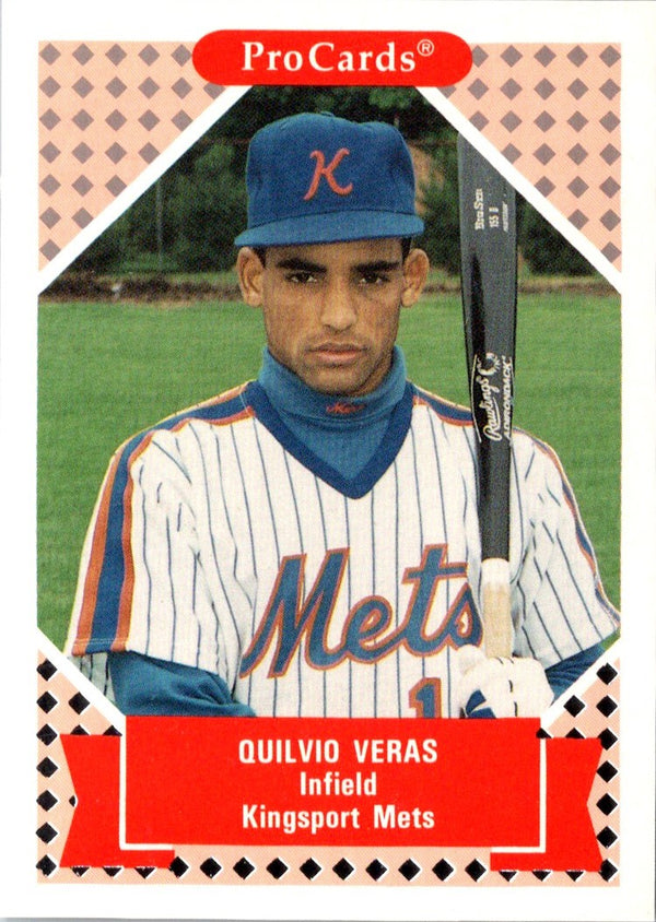 1991 ProCards Tomorrow's Heroes Quilvio Veras #289
