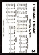 1991 Pro Set UK Today Sheets Herschel Walker/Thurman Thomas/Sammie Smith/Earnest Byner/Eric Metcalf/Emmitt Smith