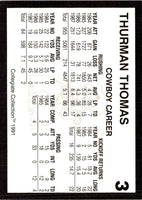1991 Pro Set UK Today Sheets Herschel Walker/Thurman Thomas/Sammie Smith/Earnest Byner/Eric Metcalf/Emmitt Smith #2