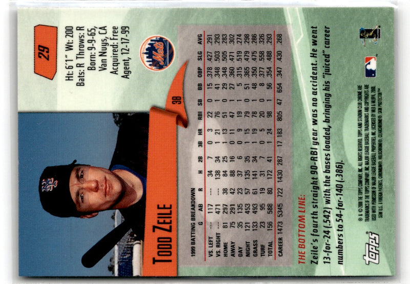 2000 Stadium Club Chrome Todd Zeile