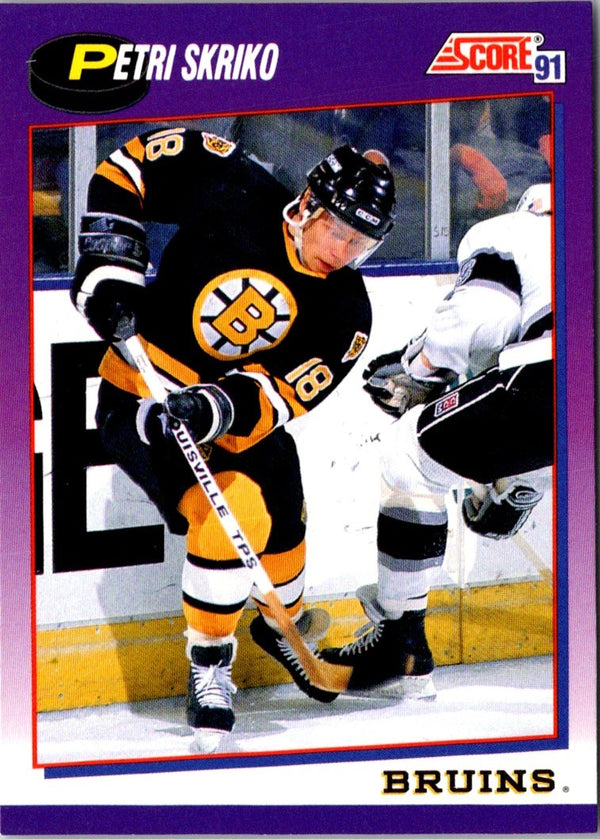 1991 Score Canadian Bilingual Petri Skriko #188