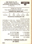 1989 Buffalo Bills Police Nate Odomes