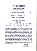 1986 TCMA All-Time Red Sox Dick Radatz