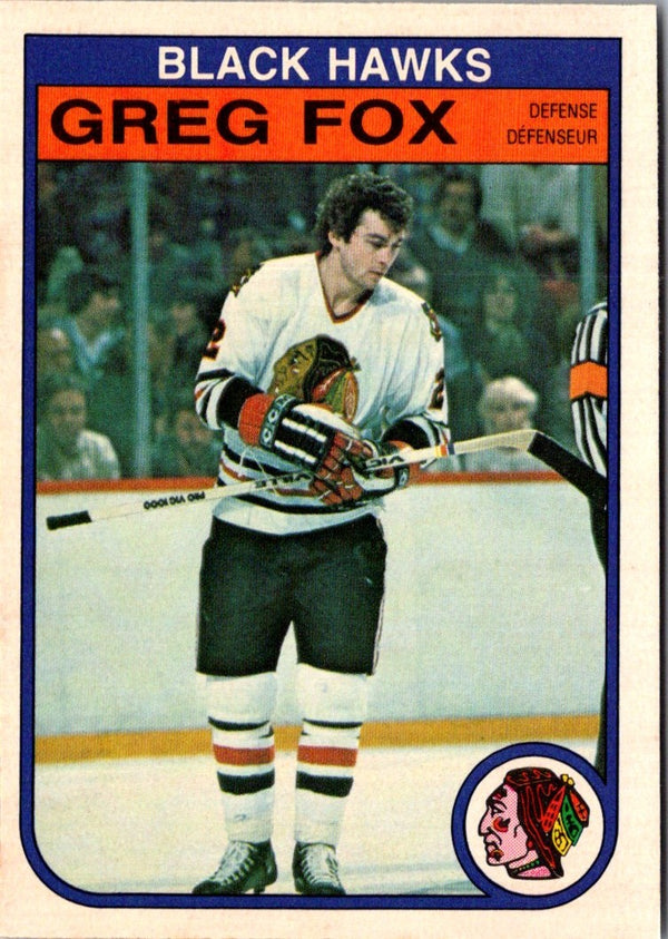 1982 O-Pee-Chee Greg Fox #65