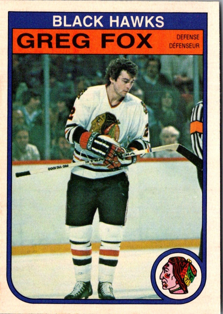 1982 O-Pee-Chee Greg Fox