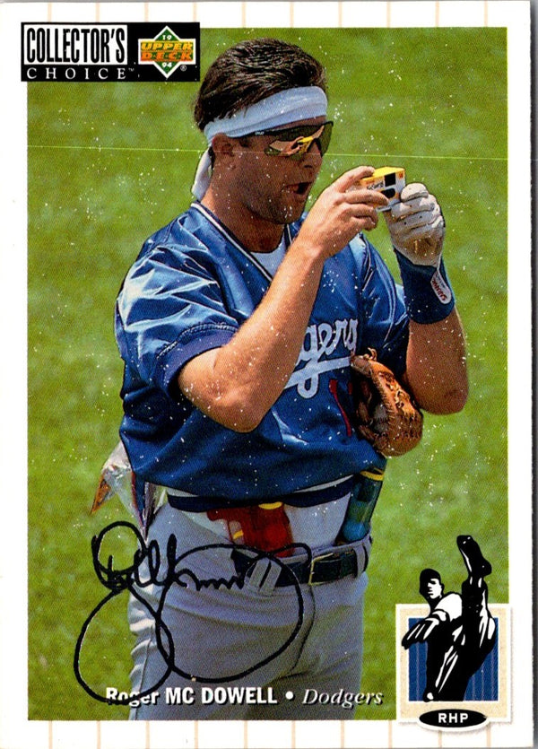 1994 Collector's Choice Roger McDowell #196 Silver Signature