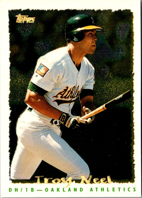 1995 Topps CyberStats (Spectralight) Troy Neel #94