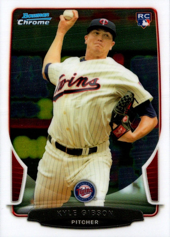 2013 Bowman Draft Picks & Prospects Chrome Kyle Gibson #22 Rookie