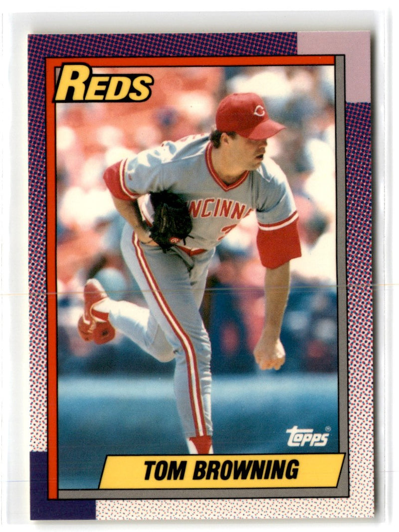 1990 Topps Tiffany Tom Browning