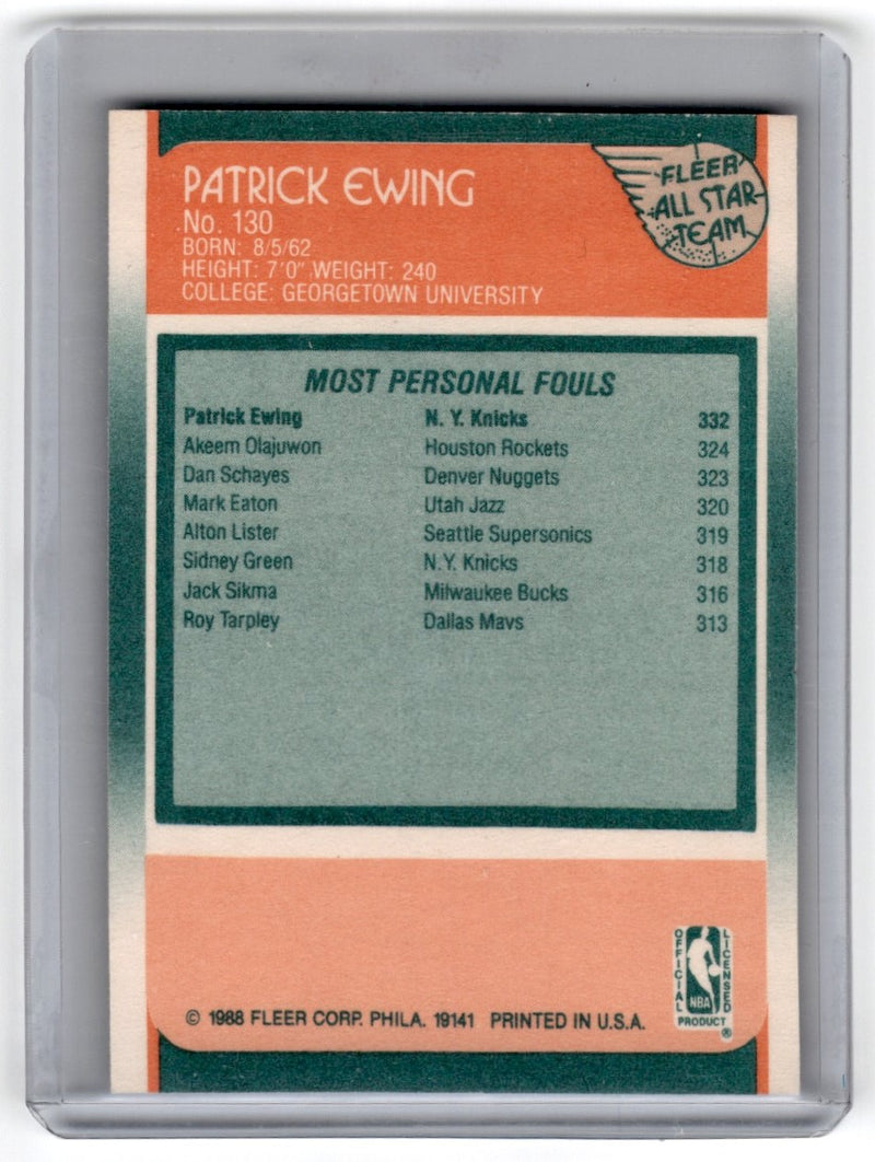 1988 Fleer Patrick Ewing