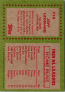 1985 Topps Jeff Leonard