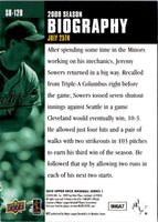 2010 Upper Deck Season Biography Jeremy Sowers #SB-128