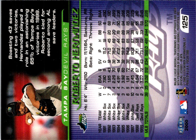 2000 Fleer Focus Roberto Hernandez