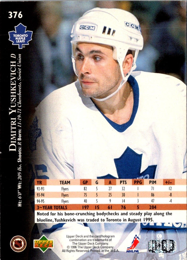 1995 Upper Deck Dimitri Yushkevich